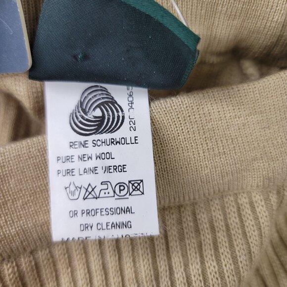 Geiger Ribbed Wool Pants Buff Size US 8 Made In Austria Pure New Wool Deadstock - Picture 7 of 11